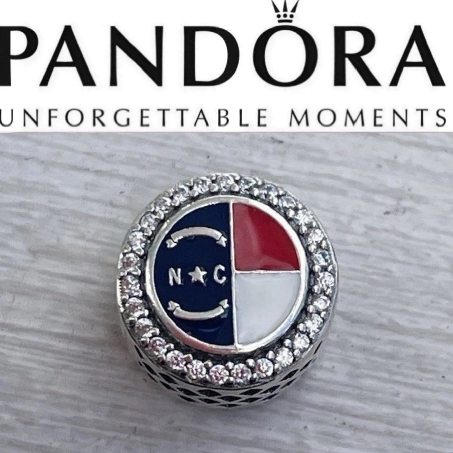 Pandora North Carolina State Exclusive Flag Charm