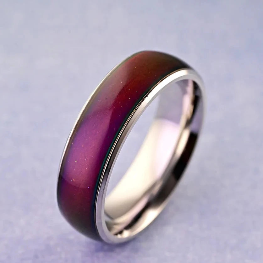 Stainless Steel 316L Mood Ring Band Size 10.5