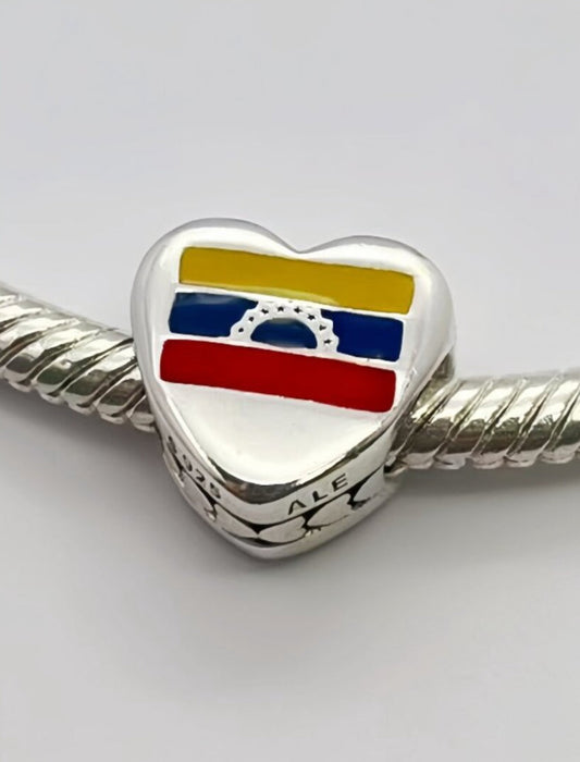 Pandora Venezuela Exclusive Country Pride Destination Travel Flag Heart Charm