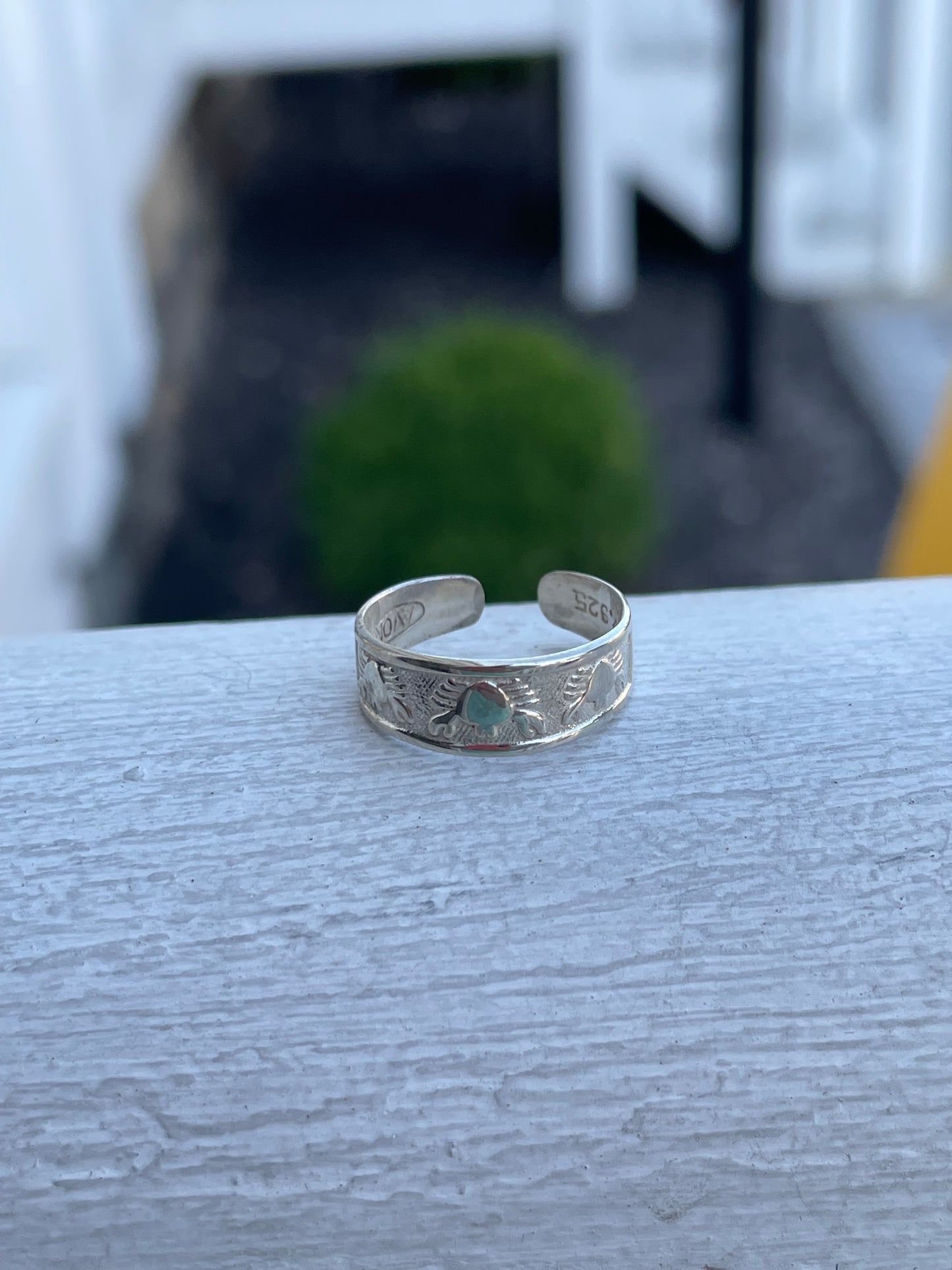 925 Sterling Silver Crab Toe Ring
