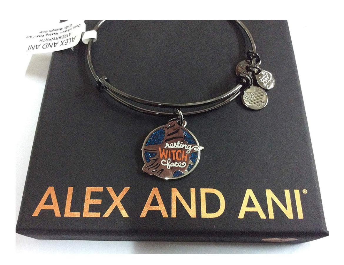 Alex and Ani Halloween Resting Witch Face Bracelet - New with Tags & Gift Box