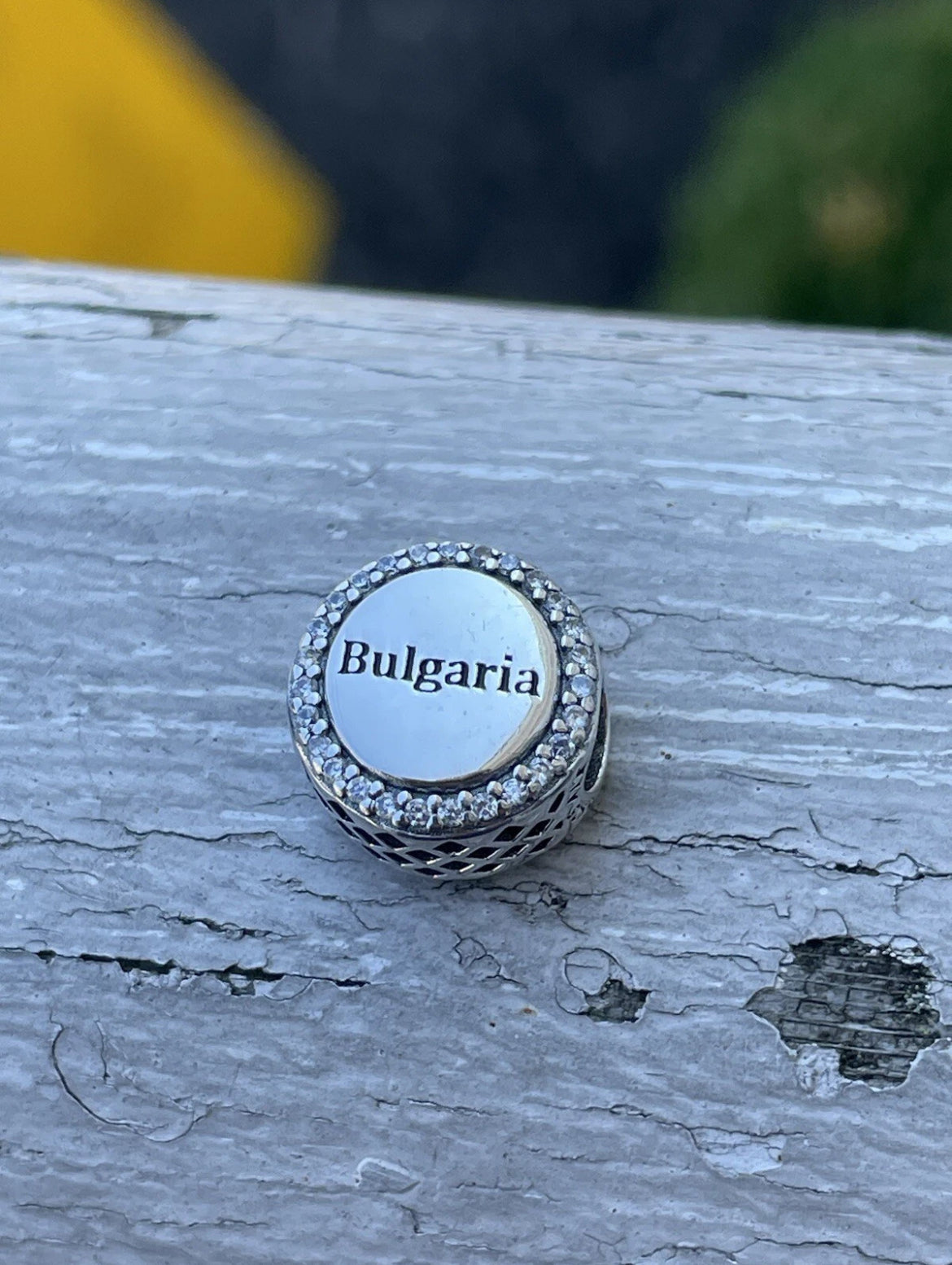 Pandora Bulgaria Country Exclusive Round Signet Flag Charm