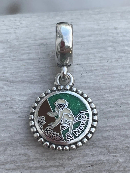Pandora St. Kitts & Nevis Island Country Exclusive Travel Vacation Dangle Charm