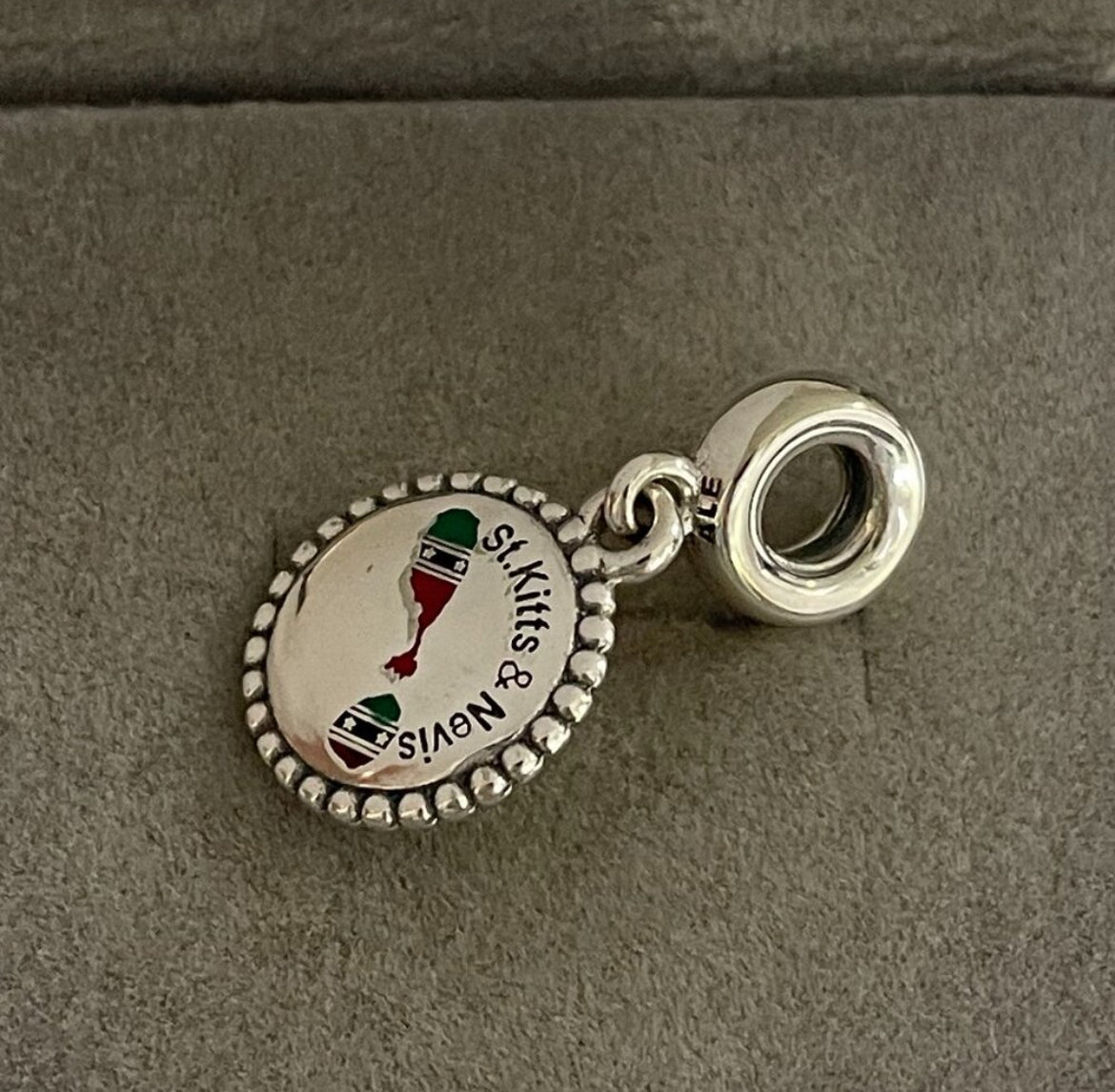 Pandora St. Kitts & Nevis Island Country Exclusive Travel Vacation Dangle Charm