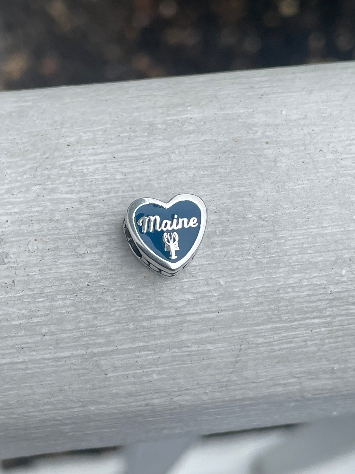 Pandora Maine Exclusive Scenic Travel Heart Charm