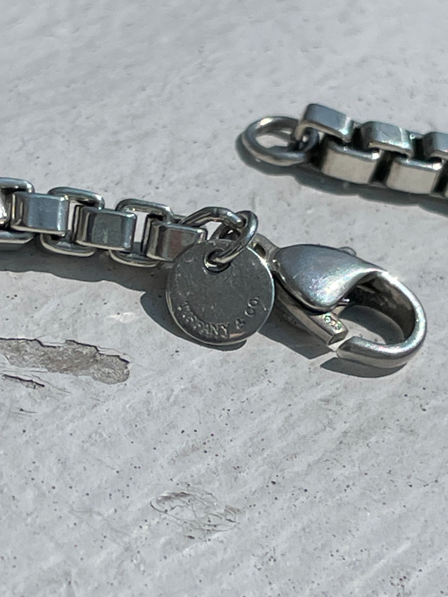 Tiffany & Co. Silver Venetian Link Bracelet 7.5”