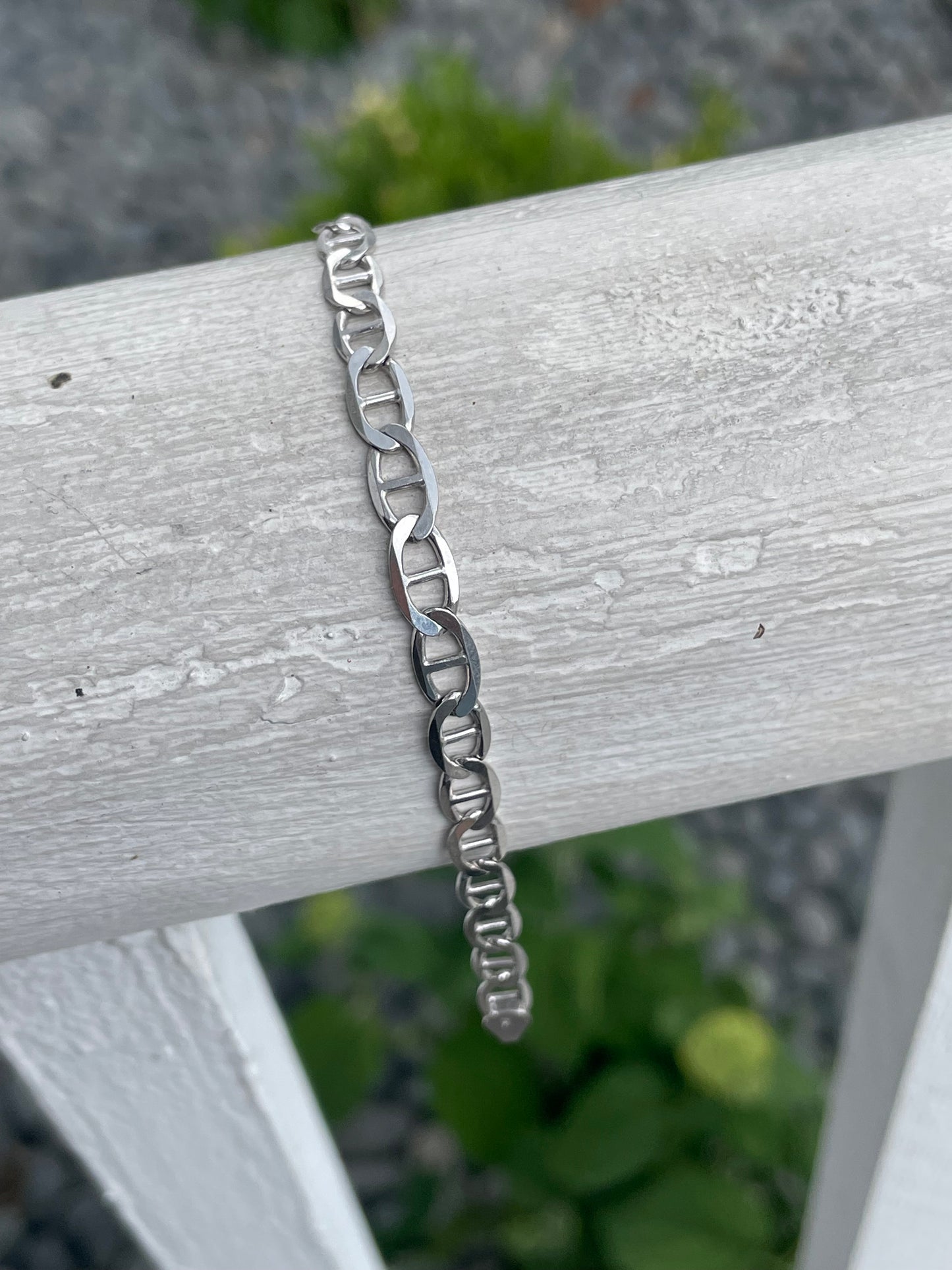 925 Sterling Silver Mariner Link Bracelet 8.5”