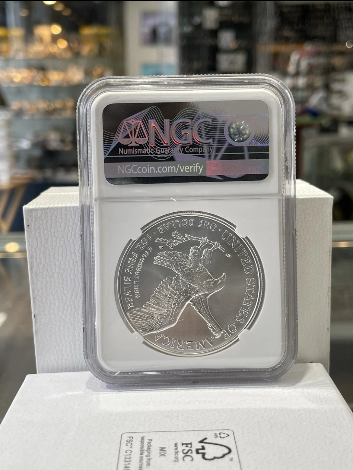 U.S. State Series 2022 Silver Eagle $1  Maryland NGC MS70