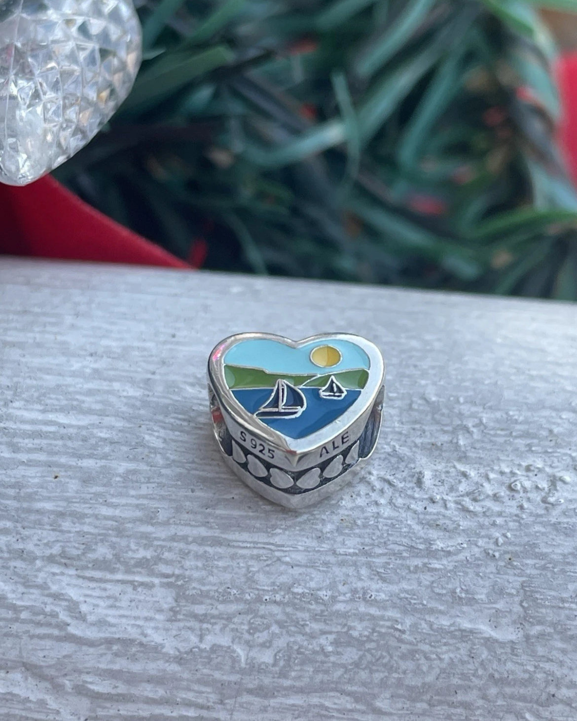 Pandora Michigan State Online Exclusive Travel Destination Vacation Scenic Heart Charm