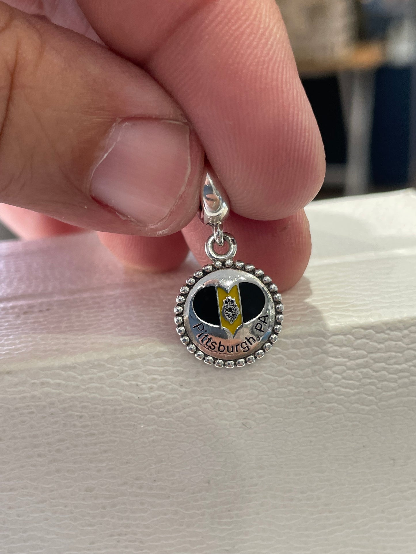 Pandora Pittsburgh Pennsylvania Exclusive Flag Dangle Charm
