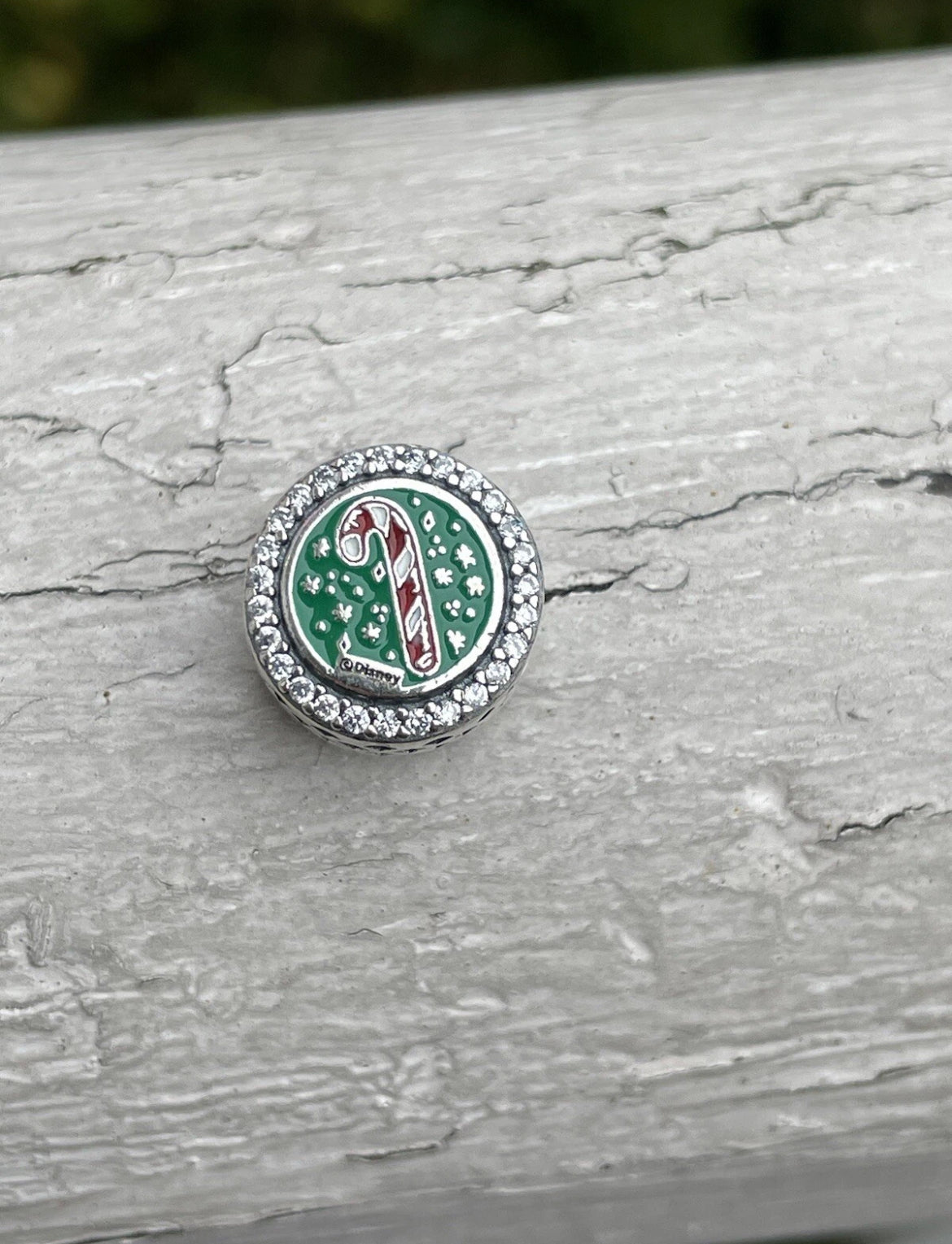 Rare Pandora Disney Parks exclusive Gingerbread Man & candy cane christmas charm