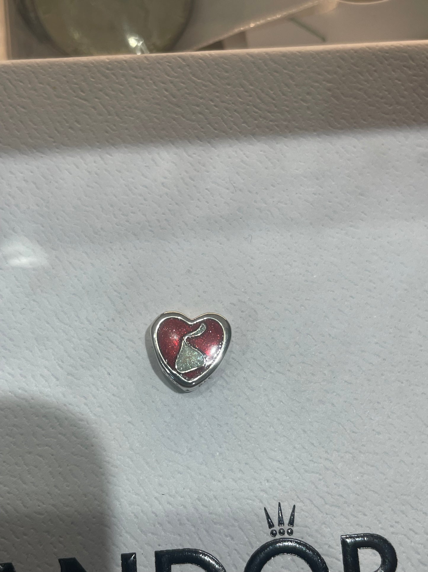 Pandora Hershey Pennsylvania Exclusive Hershey Kiss Logo Heart Charm