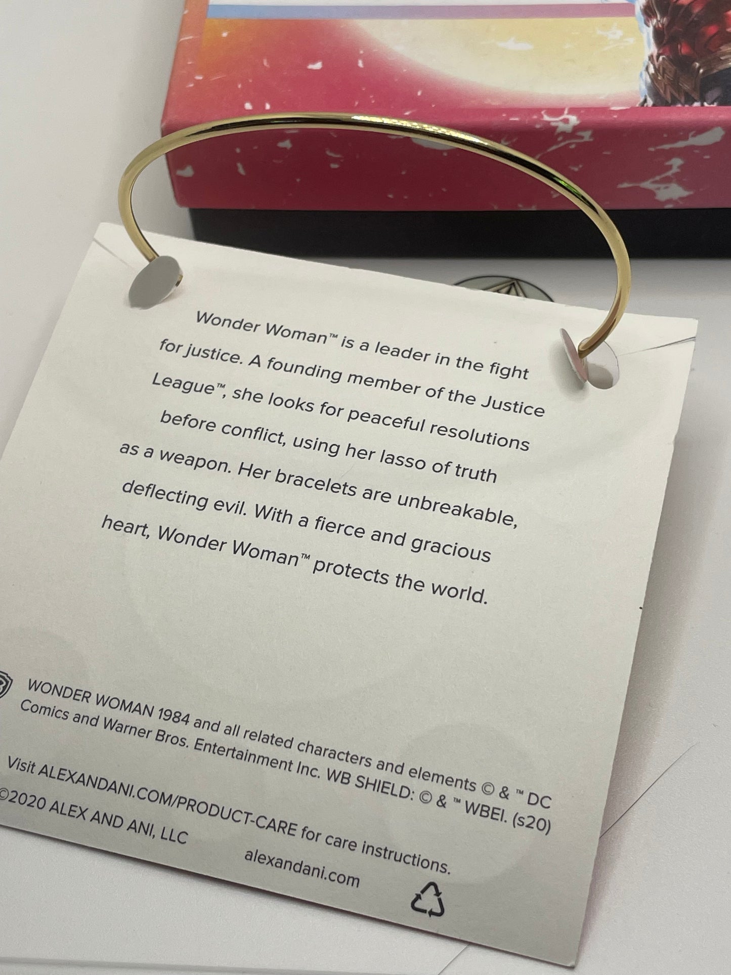 Alex and Ani Wonder Woman Be the Hero Gold Bracelet NWT