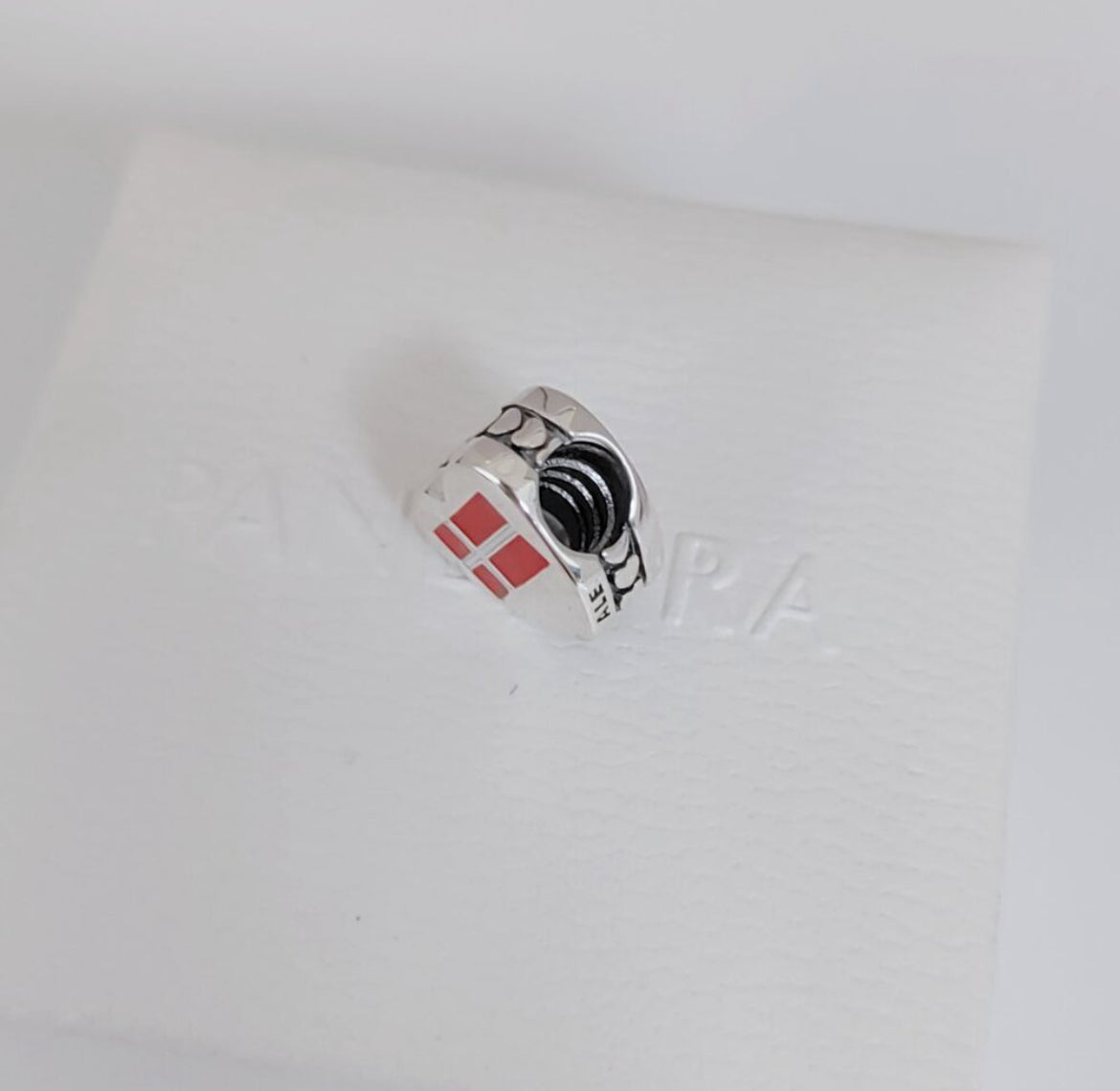 Pandora Denmark Country Exclusive Heart Flag Charm