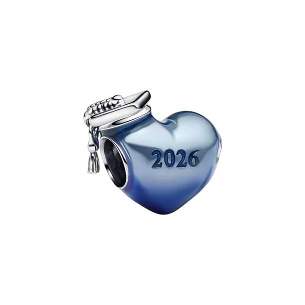 Pandora Graduation 2026 Heart Charm 794635C01 or 794635C02