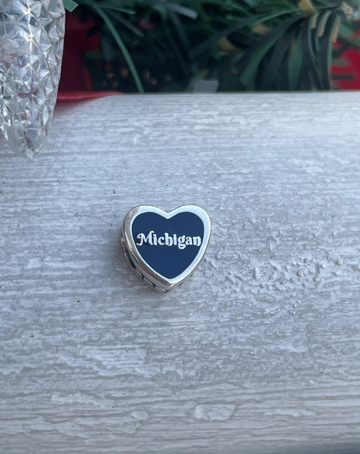 Pandora Michigan State Online Exclusive Travel Destination Vacation Scenic Heart Charm