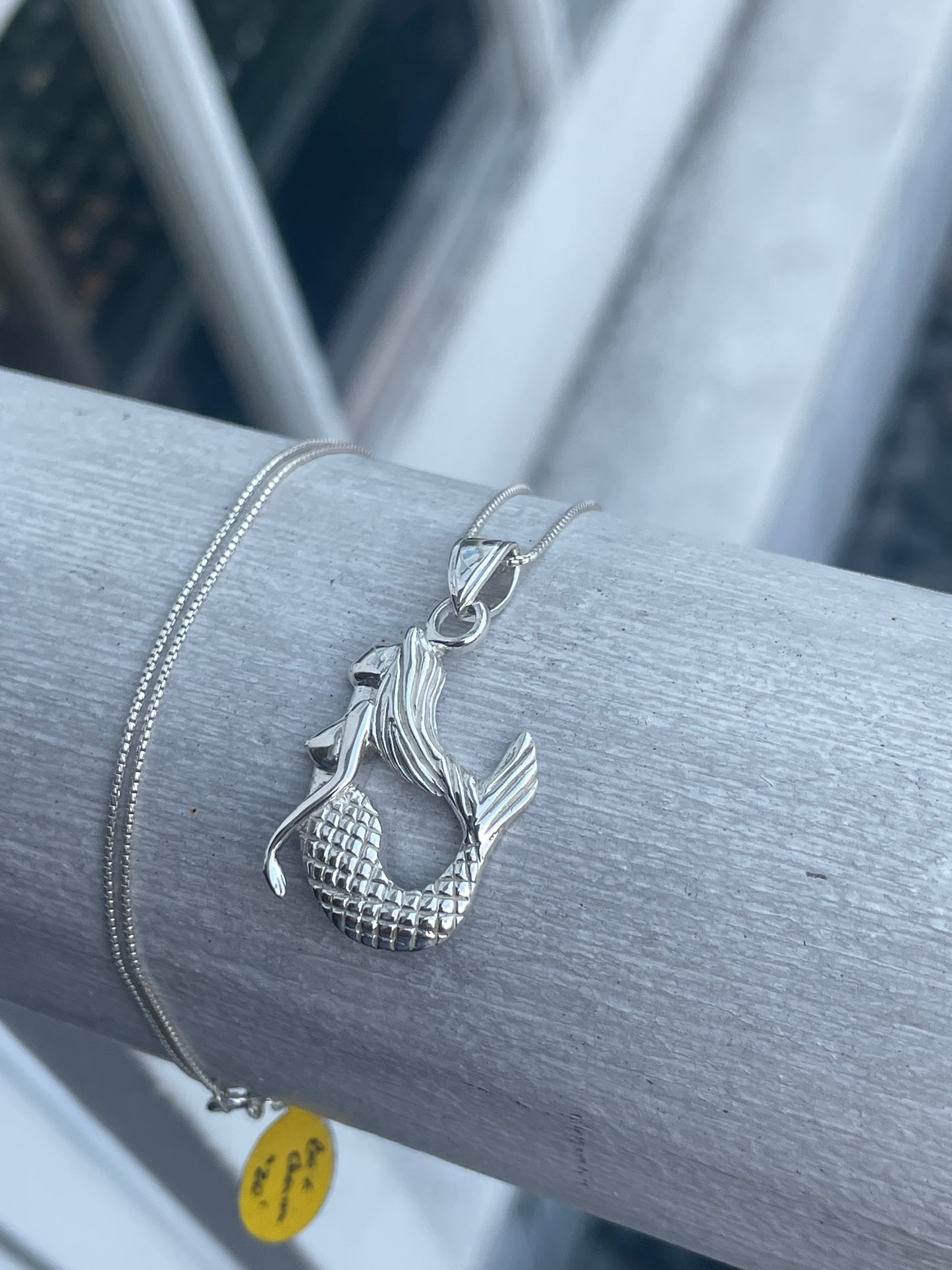 925 Sterling Silver Mermaid Necklace 20”