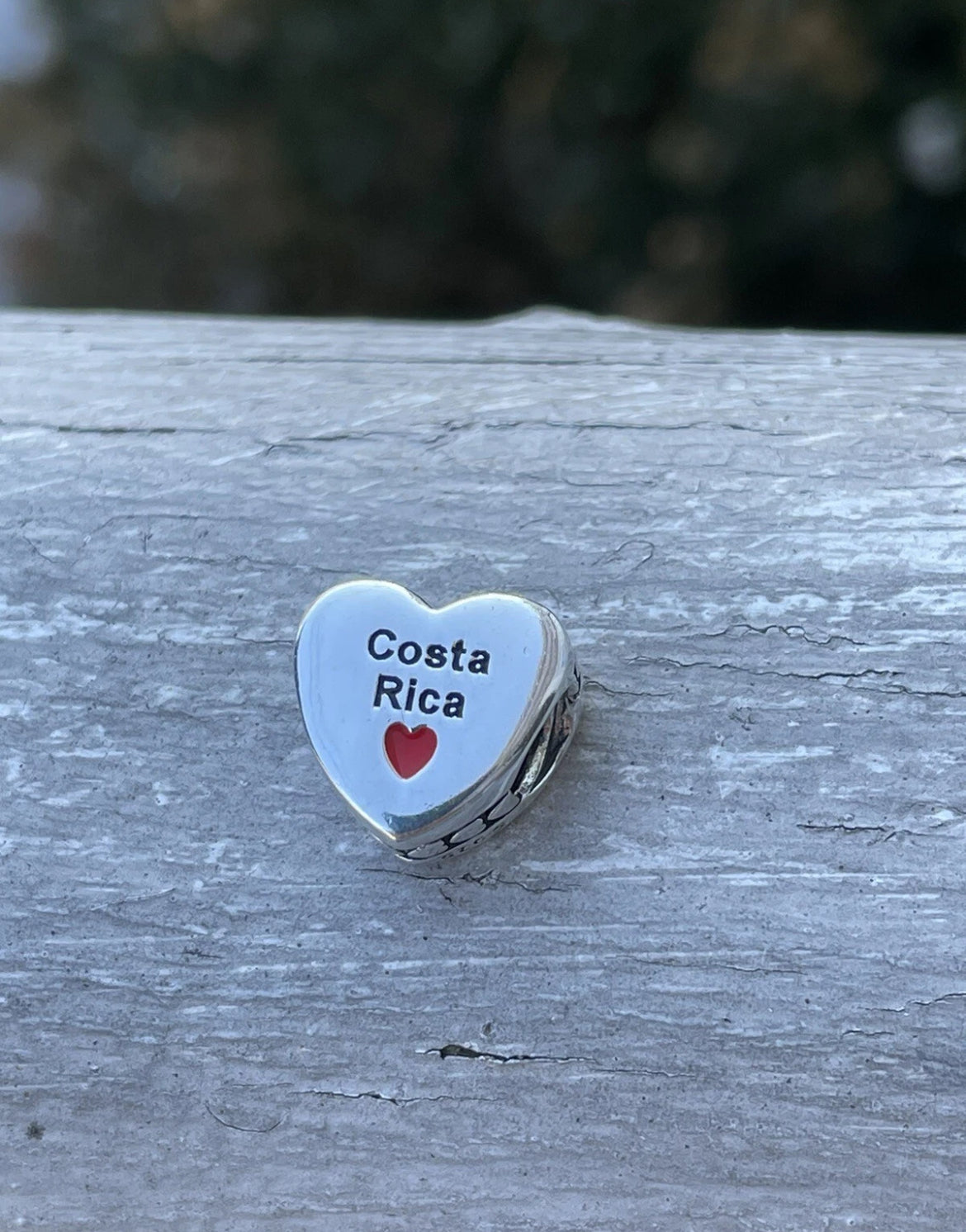 Pandora Costa Rica Country Heart Flag Exclusive Travel Charm