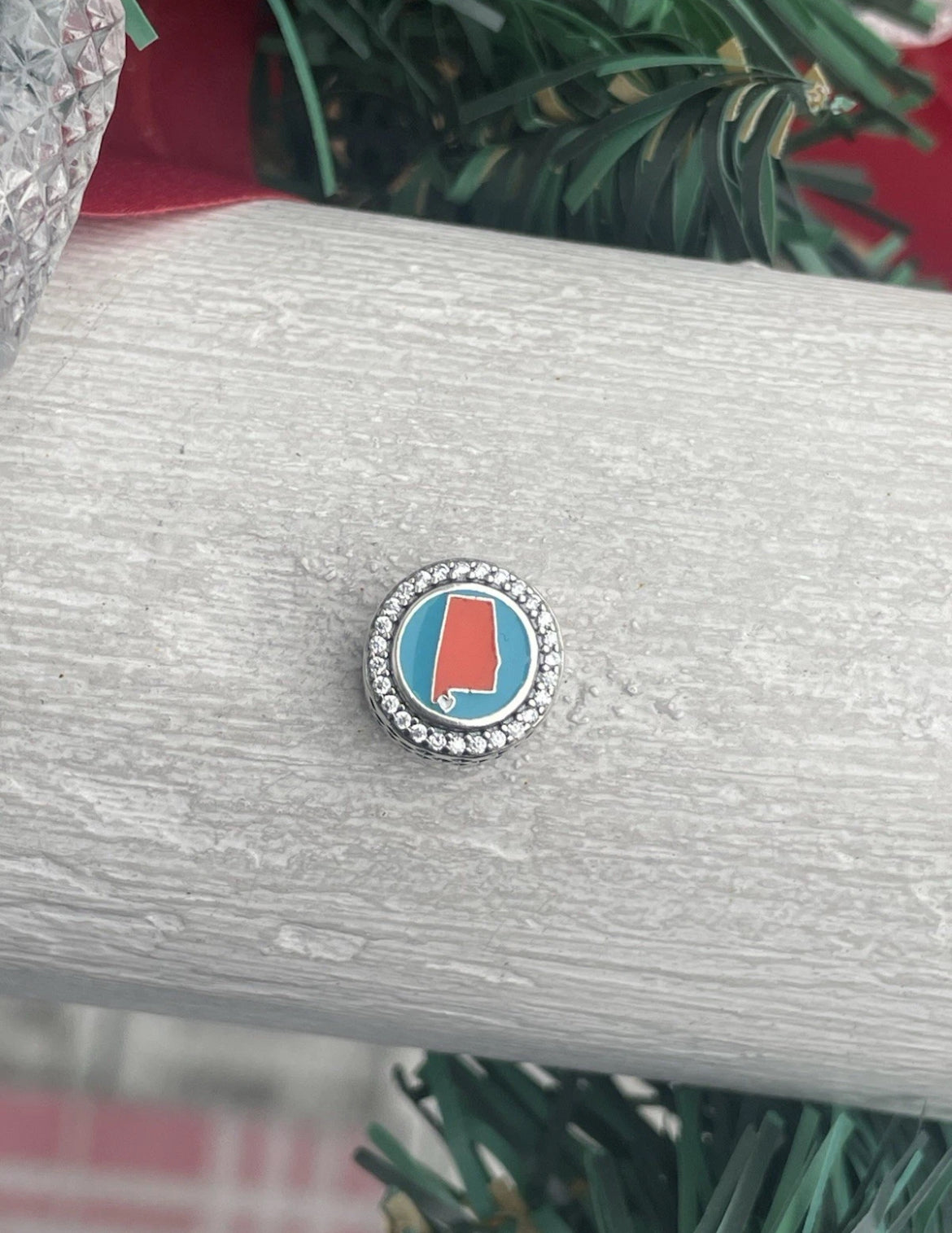 Pandora Orange Lake Alabama State Exclusive Round Signet Travel Destination Vacation Charm