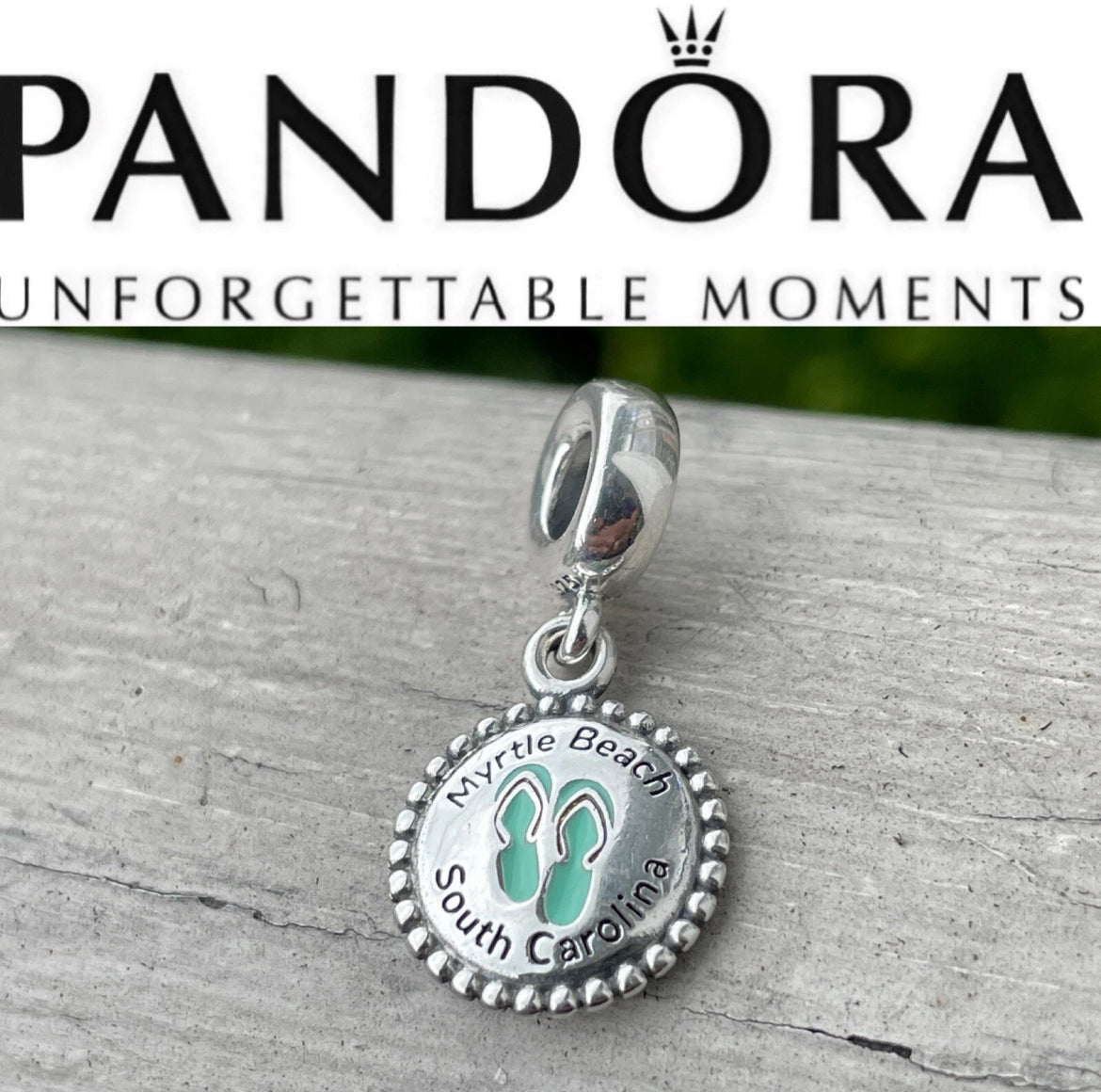 Pandora Myrtle Beach South Carolina State Exclusive Destination Travel Dangle Charm