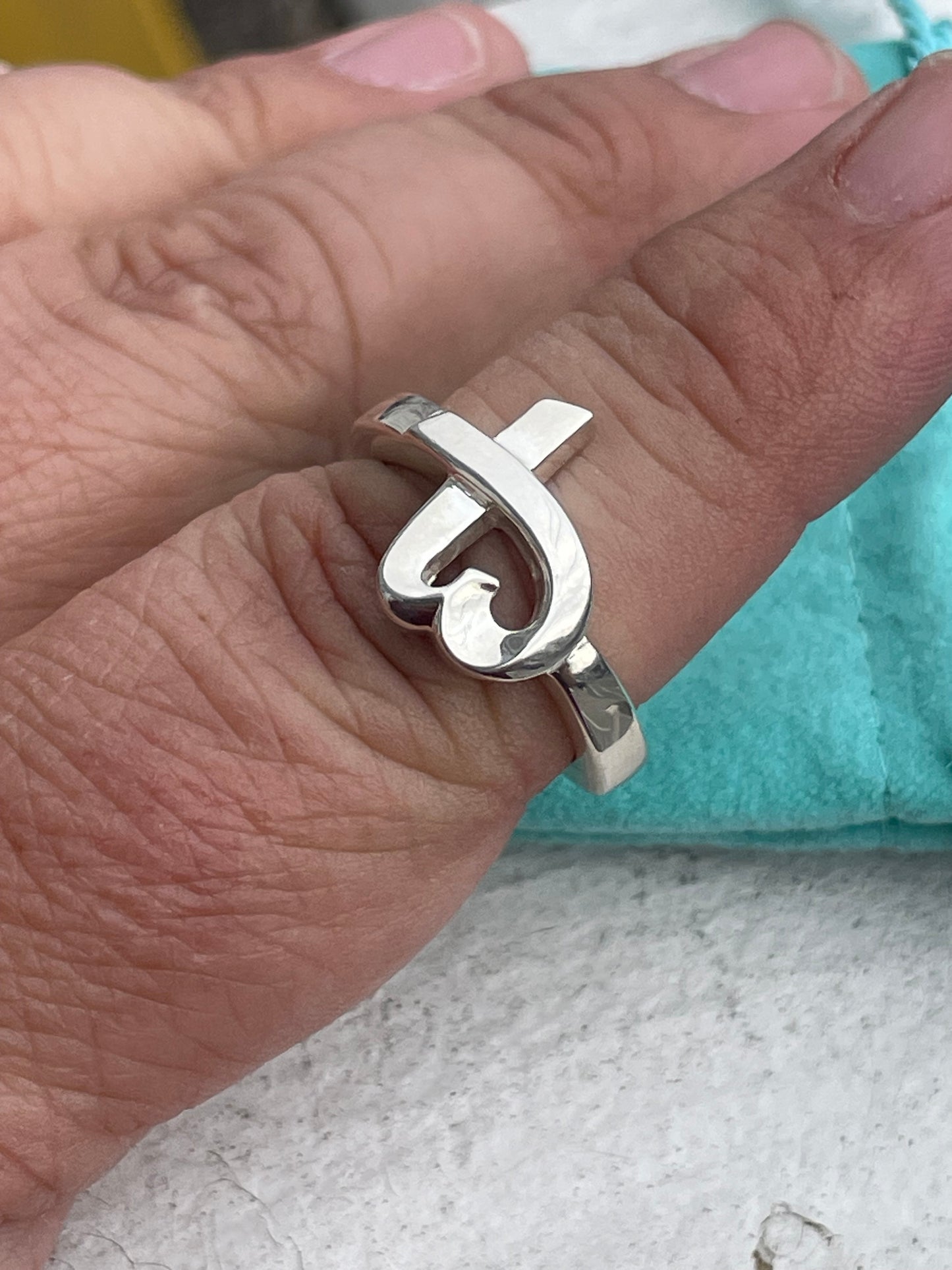 Tiffany&Co Paloma Picasso Loving Heart Ring Size 8.5