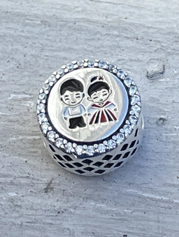 Pandora Philippines Exclusive Country Round Signet Traditional Wedding Charm