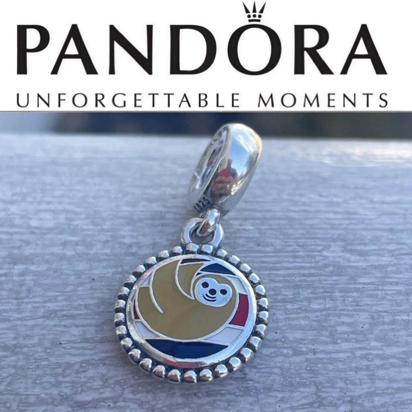 Pandora Costa Rica Country Exclusive Sloth Travel Dangle Charm