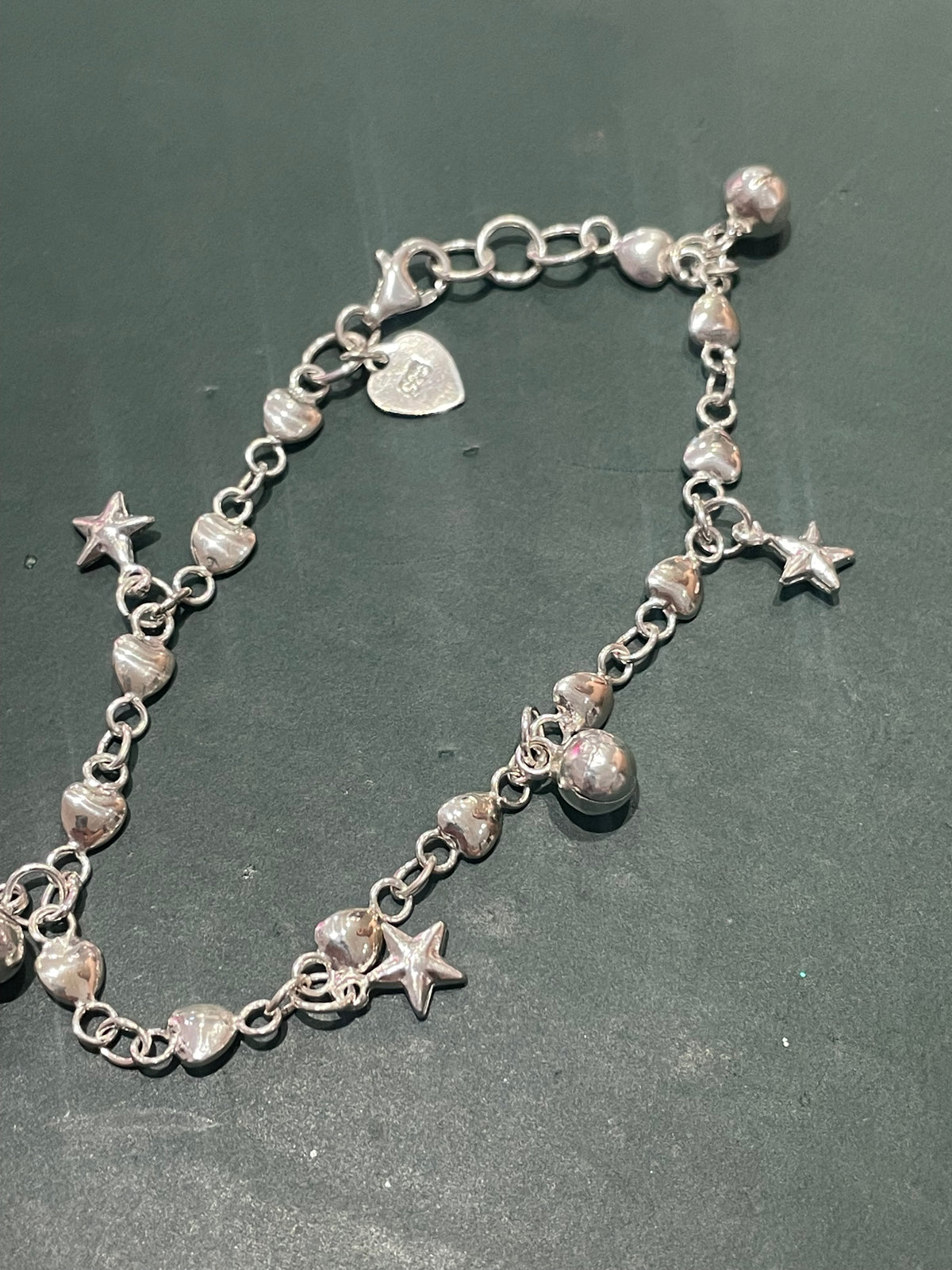 925 Sterling Silver Jingle Sound Bracelet 6.75”-7”