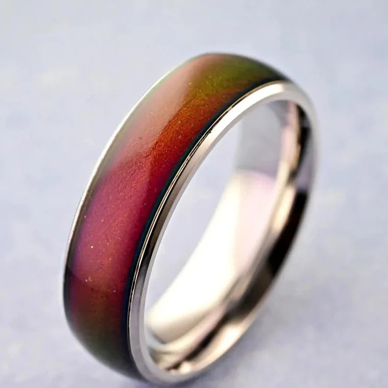 Stainless Steel 316L Mood Ring Band Size 10.5