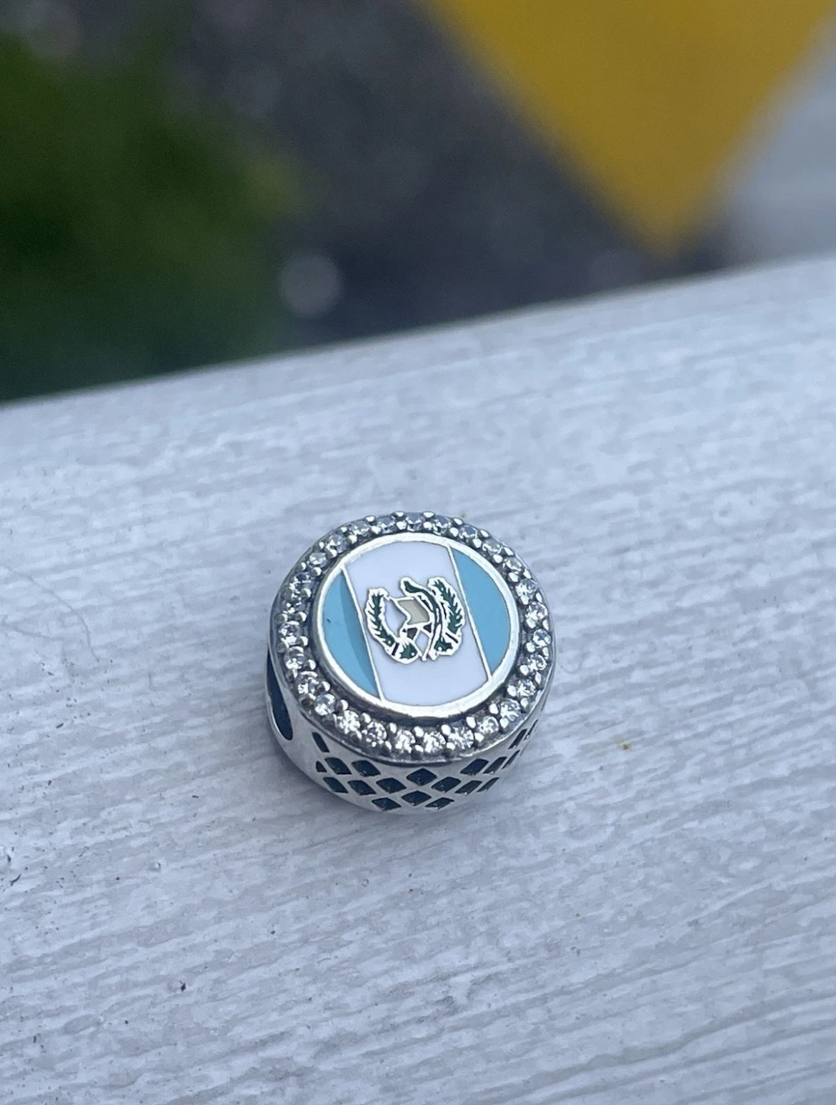 Pandora Country of Guatemala Exclusive Round Signet Flag Charm