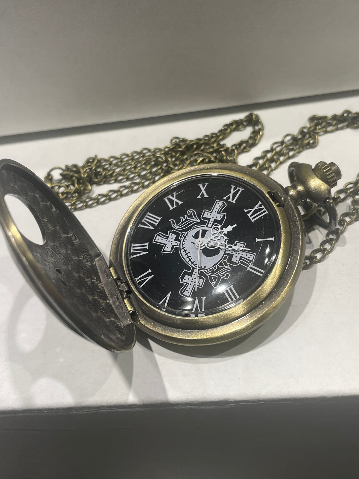 Nightmare Before Christmas Jack Skellington Pocket Watch w/ Chain