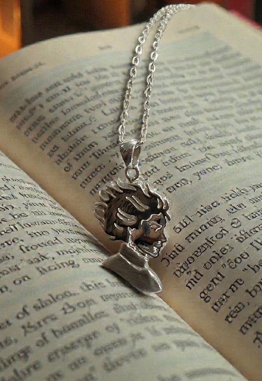 Kristin Kreuk Madwoman’s Library Bookclub Logo Sterling Silver Necklace