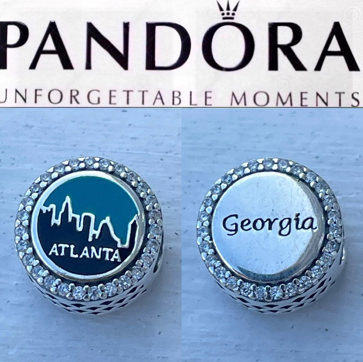 Pandora Atlanta Georgia State Exclusive Travel Destination Signet Charm