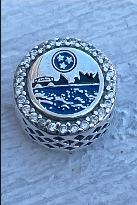 Pandora Chattanooga Tennessee City Exclusive Round Signet State Travel Charm