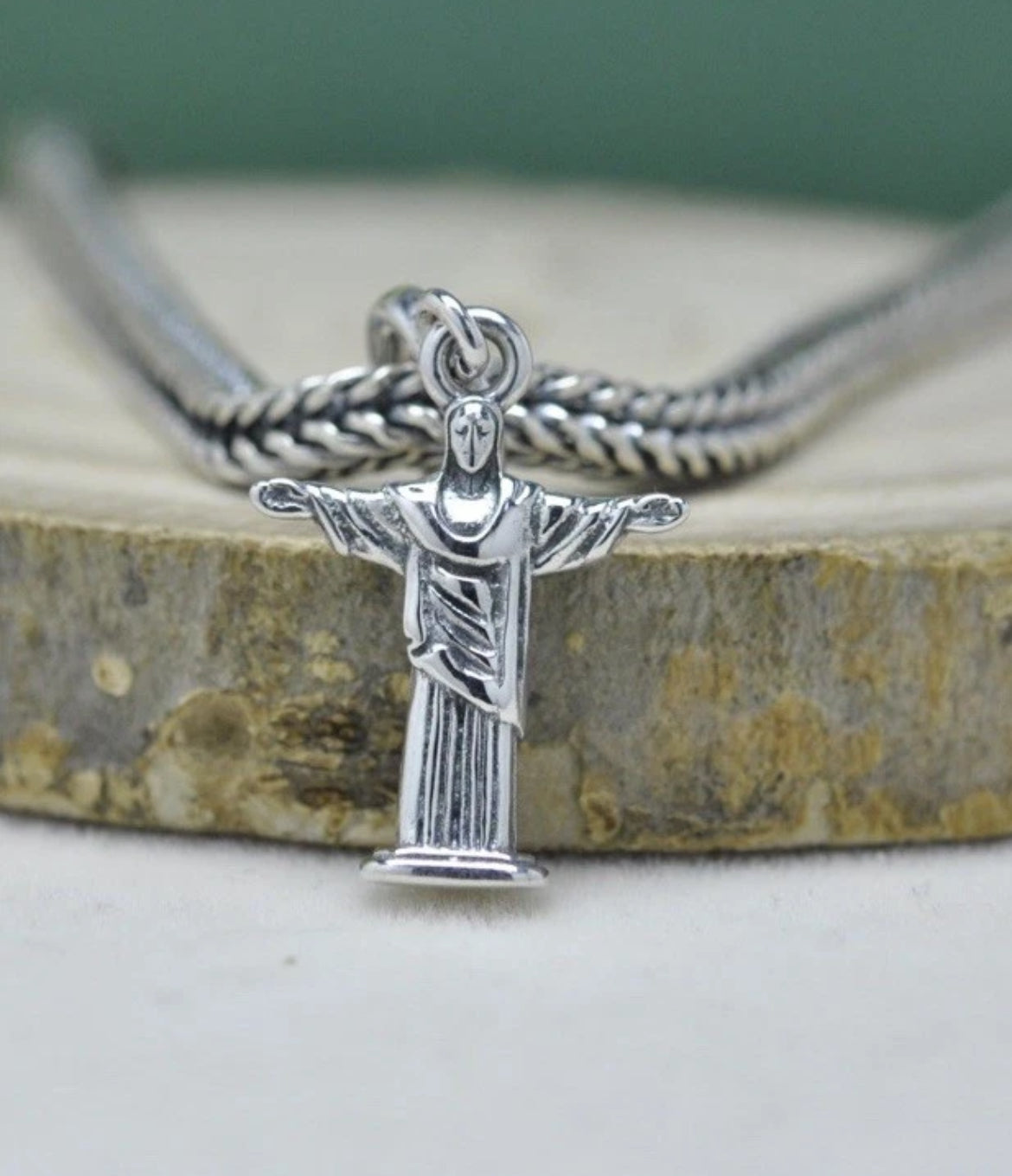 NEW Rare Pandora Brazil Country Exclusive Christ The Redeemer Statue Charm