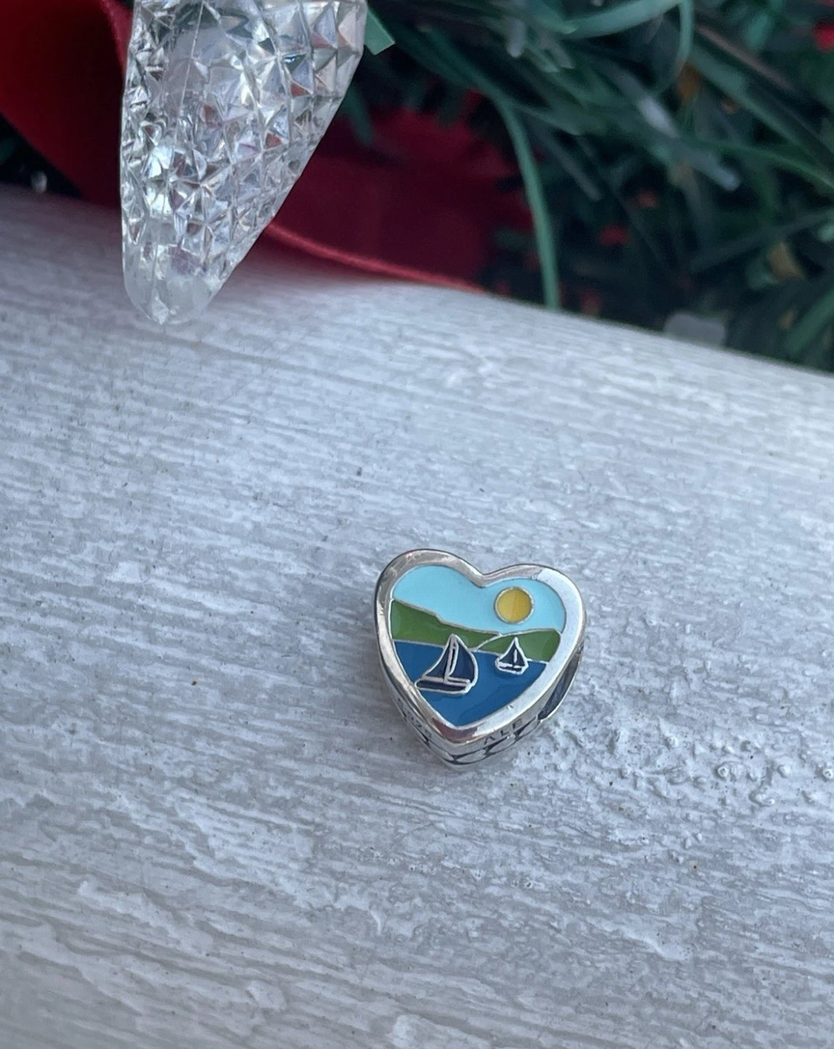 Pandora Michigan State Online Exclusive Travel Destination Vacation Scenic Heart Charm