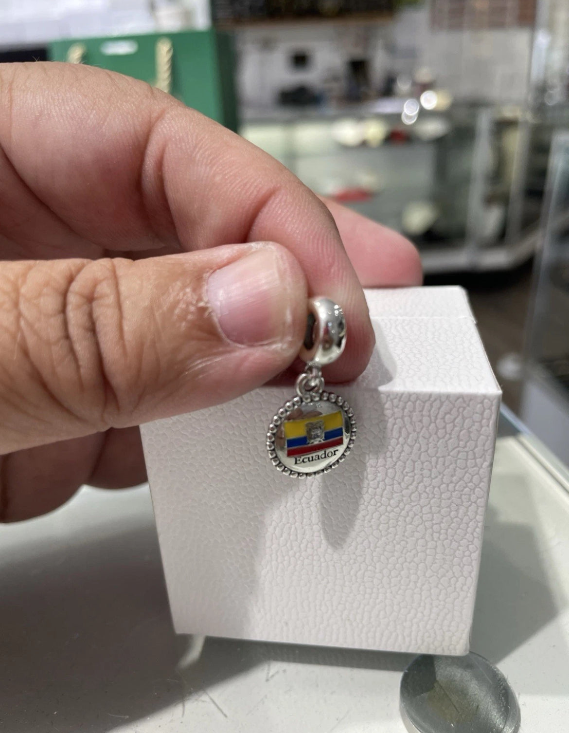 Pandora Ecuador Country Flag Exclusive Travel Dangle Charm