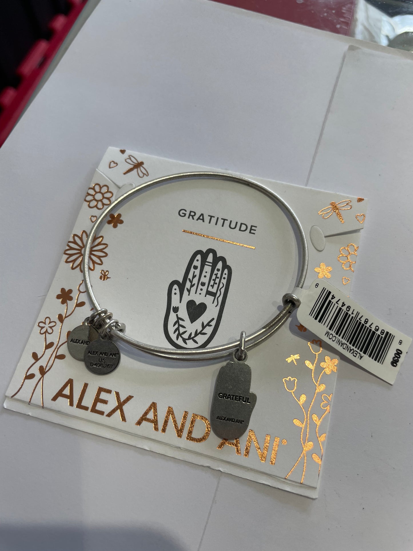 Alex and Ani Hamsa Hand of God Silver Color Bracelet
