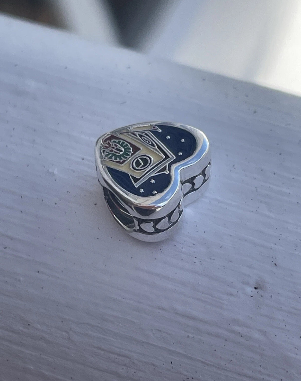 Pandora New Bern North Carolina State Exclusive Travel Destination Christmas Heart Charm