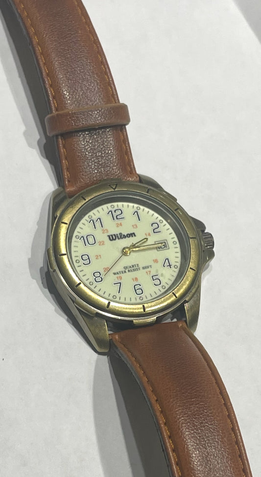 Men’s Vintage Wilson Tan Leather Watch