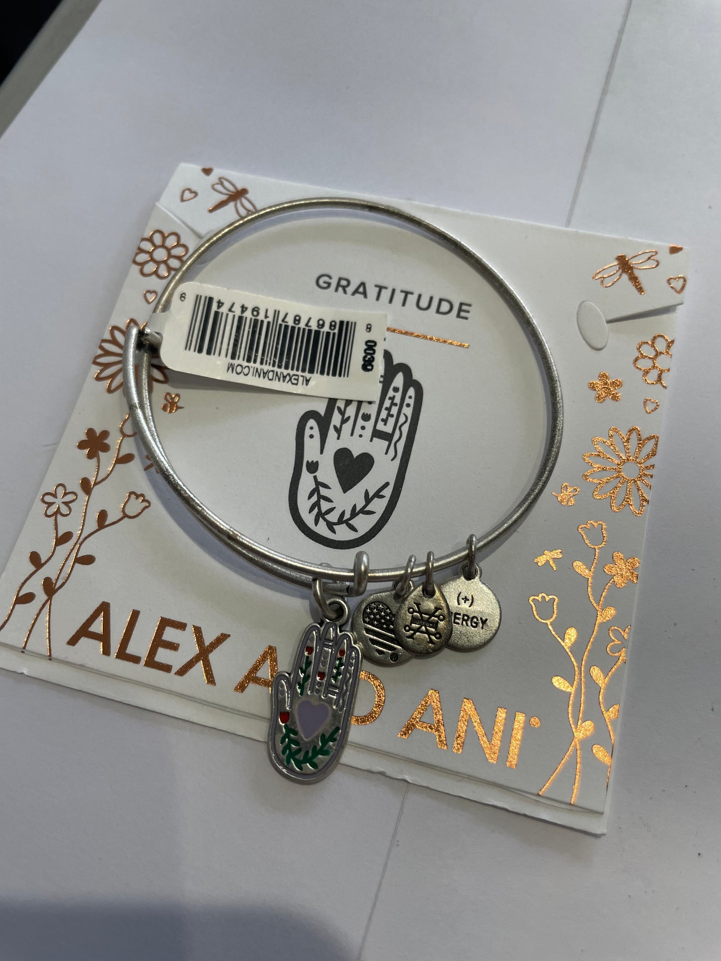 Alex and Ani Hamsa Hand of God Silver Color Bracelet