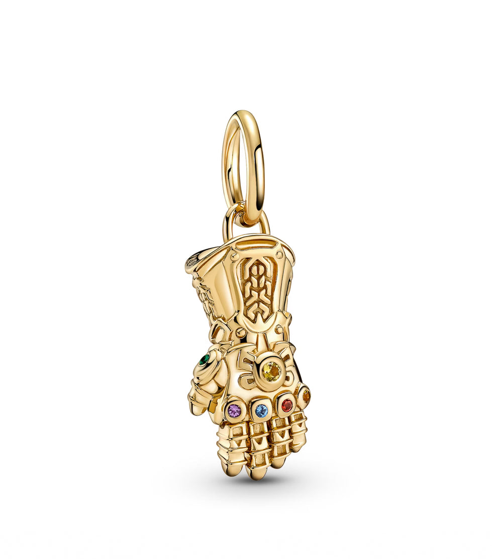 Pandora x Marvel Thanos Avengers Infinity Gauntlet Shine Gold Pendant Charm