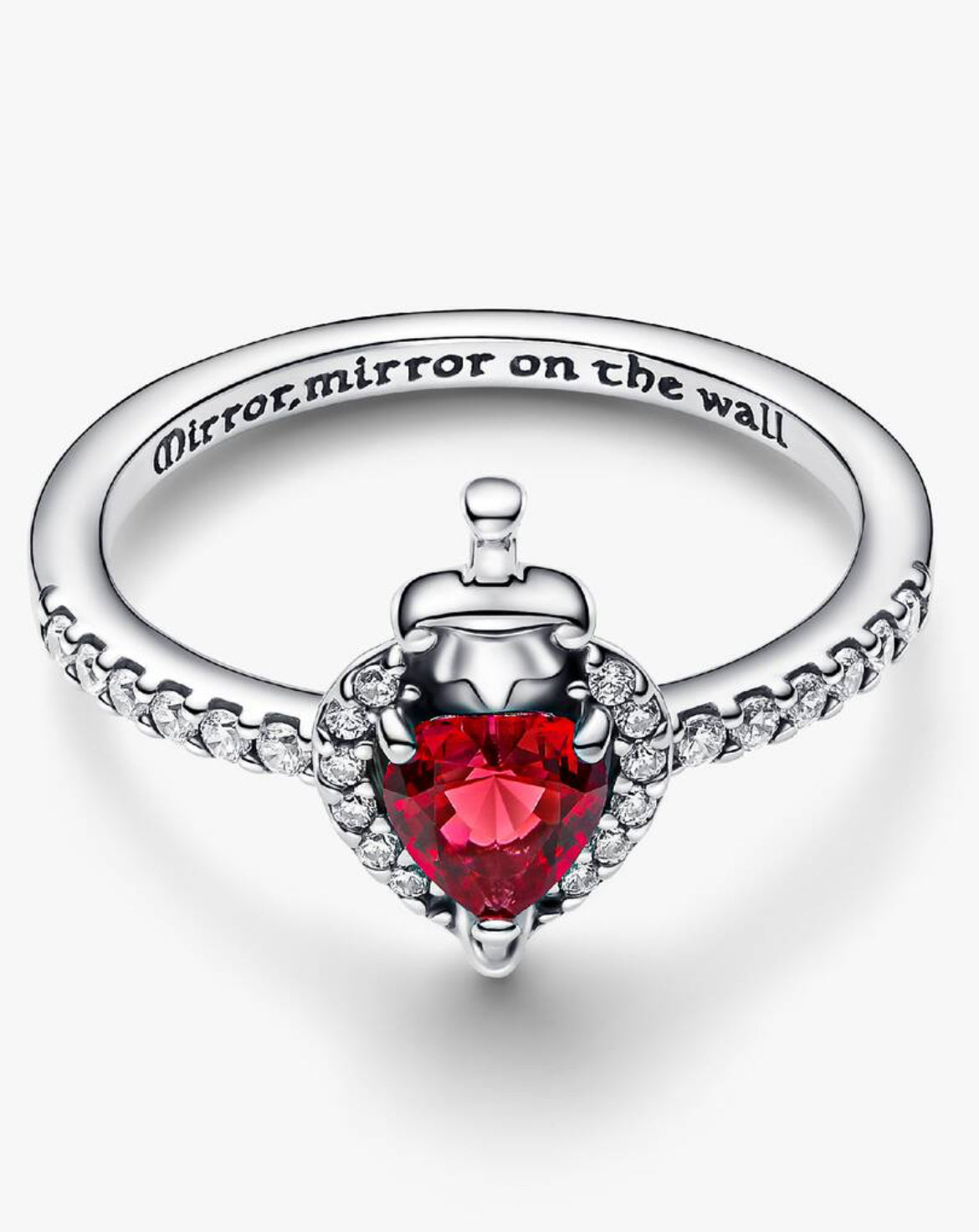 Pandora Disney Villains Evil Queen Silver Ring Size 6