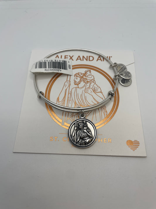 Alex and Ani Silver Color Saint Christopher Bracelet ~ New with tags