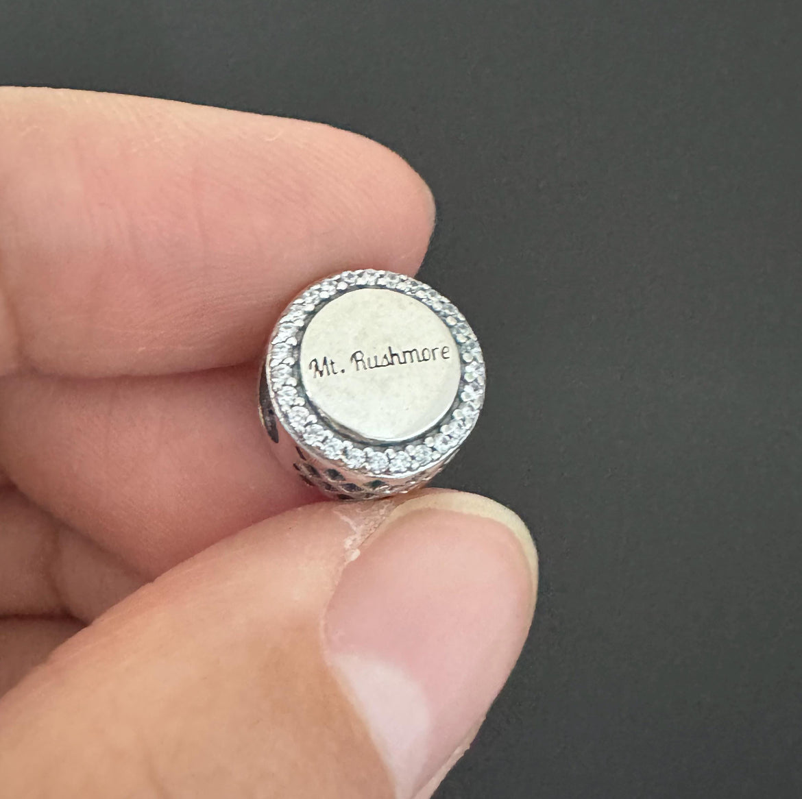 Pandora Mount Rushmore South Dakota State Exclusive Round Signet Charm