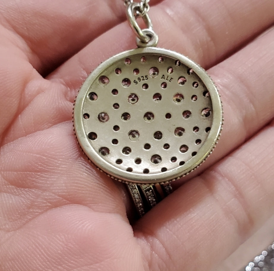 Pandora Cosmic Stars Clear Cubic Zirconia Necklace 390360CZ-90