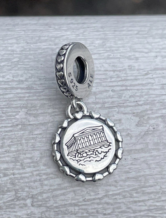 Pandora Greece Country Exclusive Parthenon Travel Dangle Charm