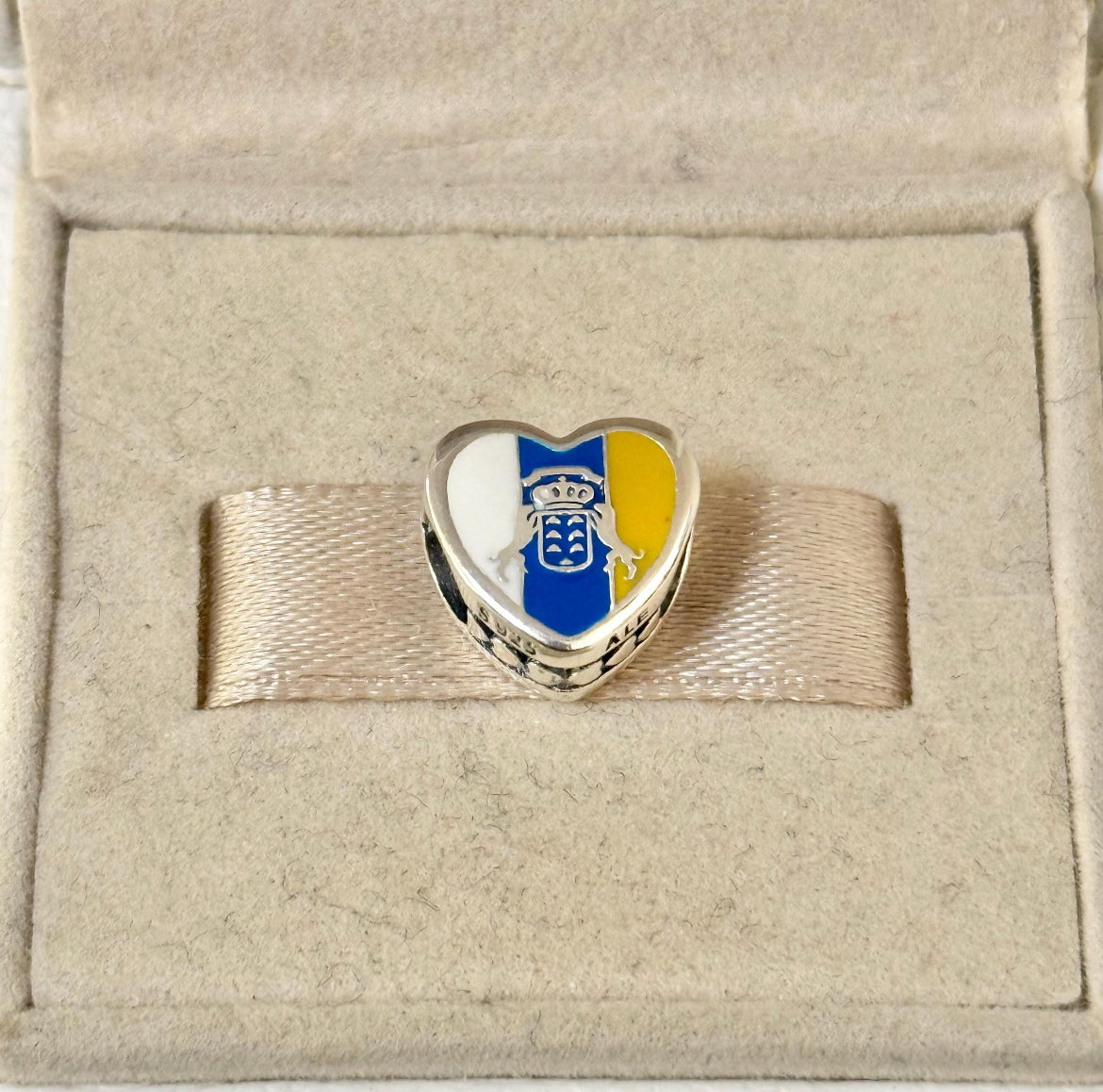 Pandora Azores Islands Exclusive Country Flag Colors Heart Charm