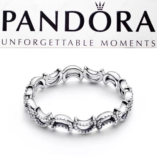 Pandora Crescent Moon Ring 194258C00 Size 8.5