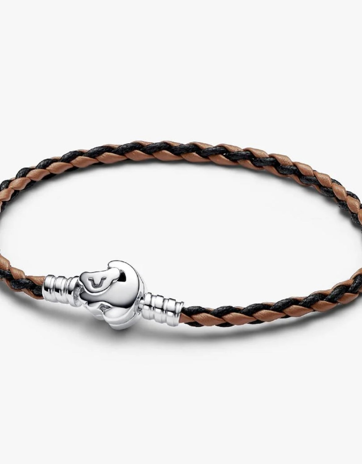 Disney x Pandora Lion King Clasp Moments Braided Color Leather Bracelet 7.1”